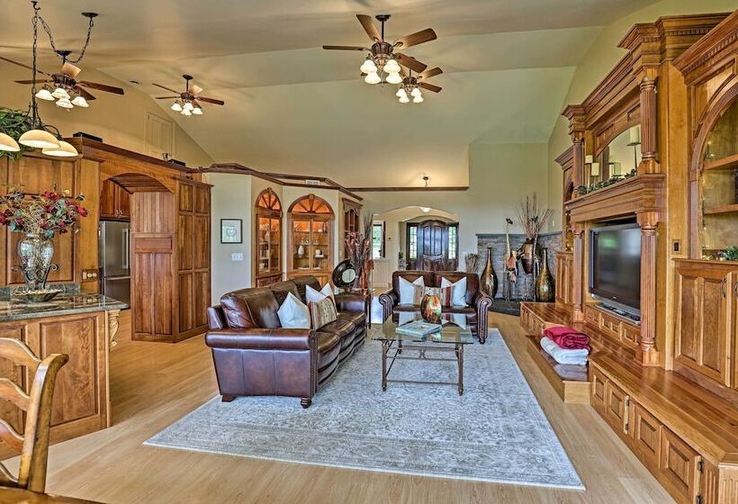 Luxurious Finger Lakes Home W/ Game Room & Deck!
