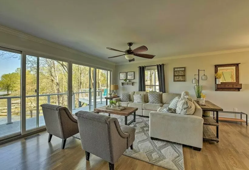 Sherrills Ford Lakefront Oasis W/ Private Dock!