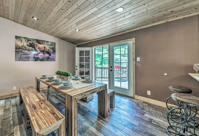 Sleepy Bear Cabin In Ruidoso: Deck & Yard Games!