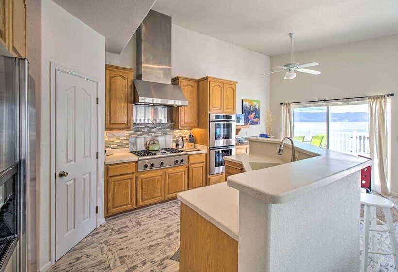 Spacious Lakeport Home W/ Dock & Mtn Views!