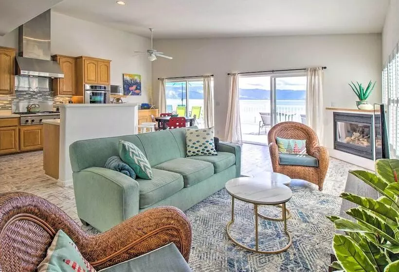 Spacious Lakeport Home W/ Dock & Mtn Views!