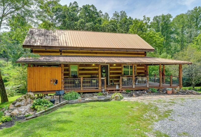 Stunning Creekside Cosby Cabin W/ Deck + Fire Pit!