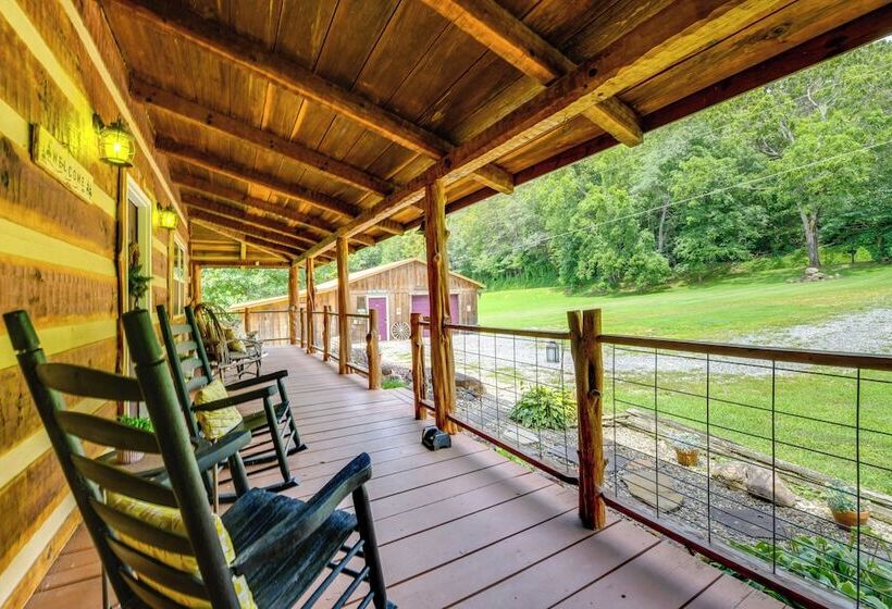 Stunning Creekside Cosby Cabin W/ Deck + Fire Pit!