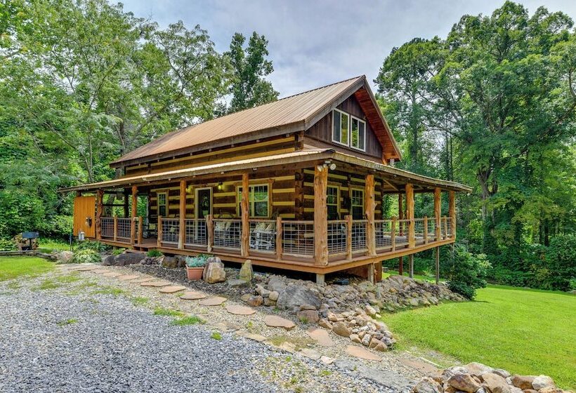 Stunning Creekside Cosby Cabin W/ Deck + Fire Pit!