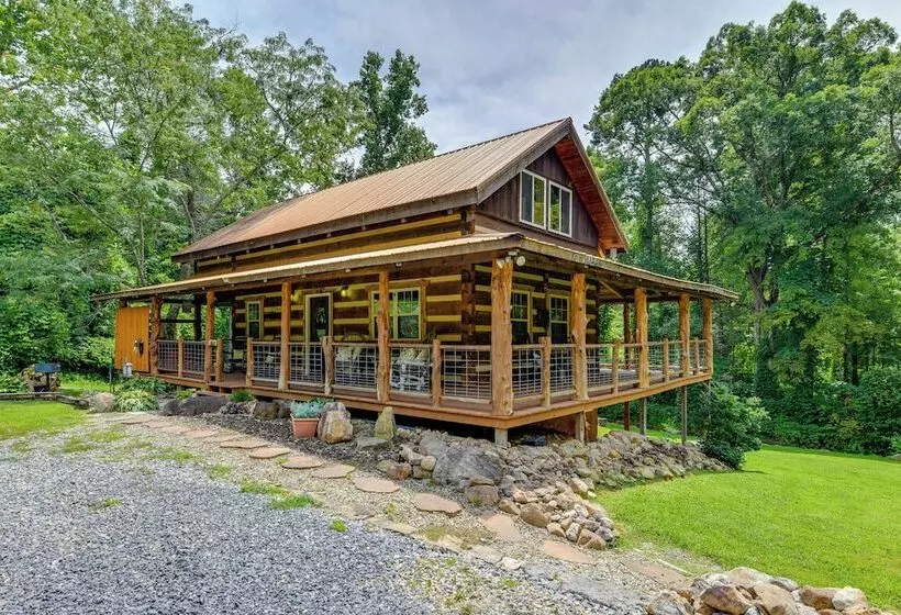 Stunning Creekside Cosby Cabin W/ Deck + Fire Pit!