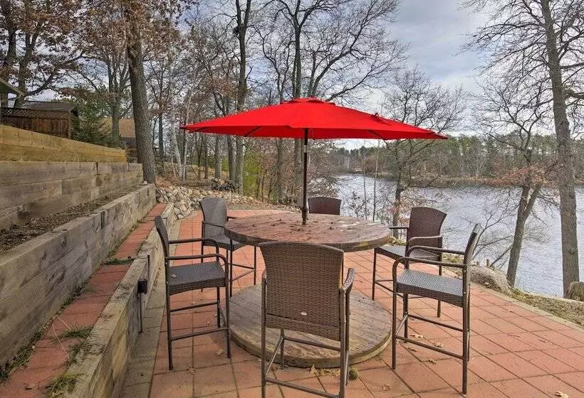 Tranquil Lakefront Cabin: Fire Pit, Grill & Patio