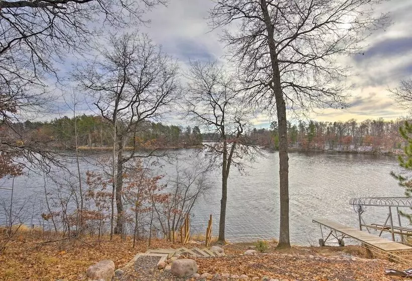 Tranquil Lakefront Cabin: Fire Pit, Grill & Patio