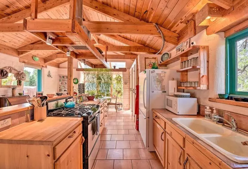 Eclectic Adobe Crestone Cottage W/ Patio+yard!