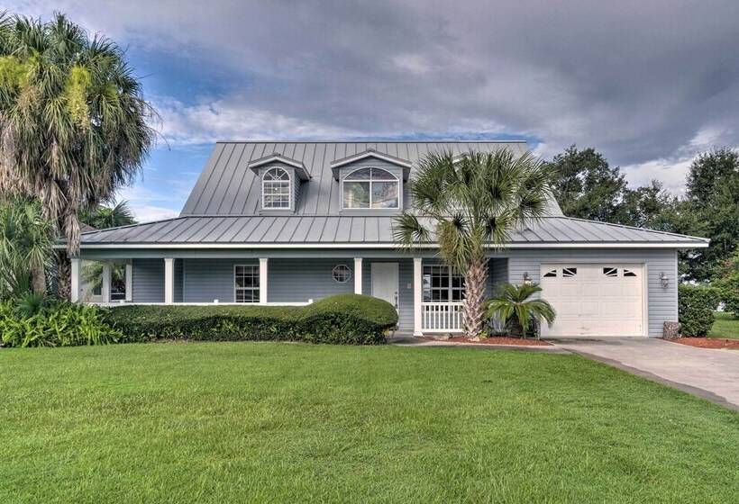 Waterfront Lake Placid Home W/dock & Fire Pit