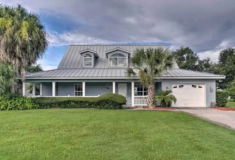Waterfront Lake Placid Home W/dock & Fire Pit