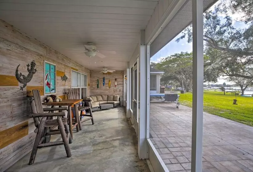 Waterfront Lake Placid Home W/dock & Fire Pit