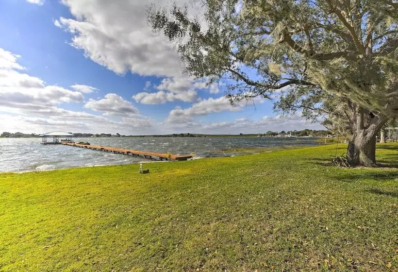 Waterfront Lake Placid Home W/dock & Fire Pit