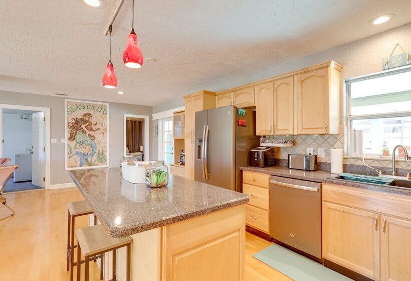 Colorful Coastal Home W/ Pool, 6 Mi To Beach!