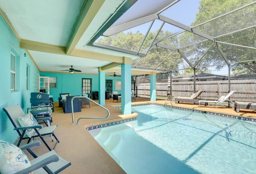 Colorful Coastal Home W/ Pool, 6 Mi To Beach!