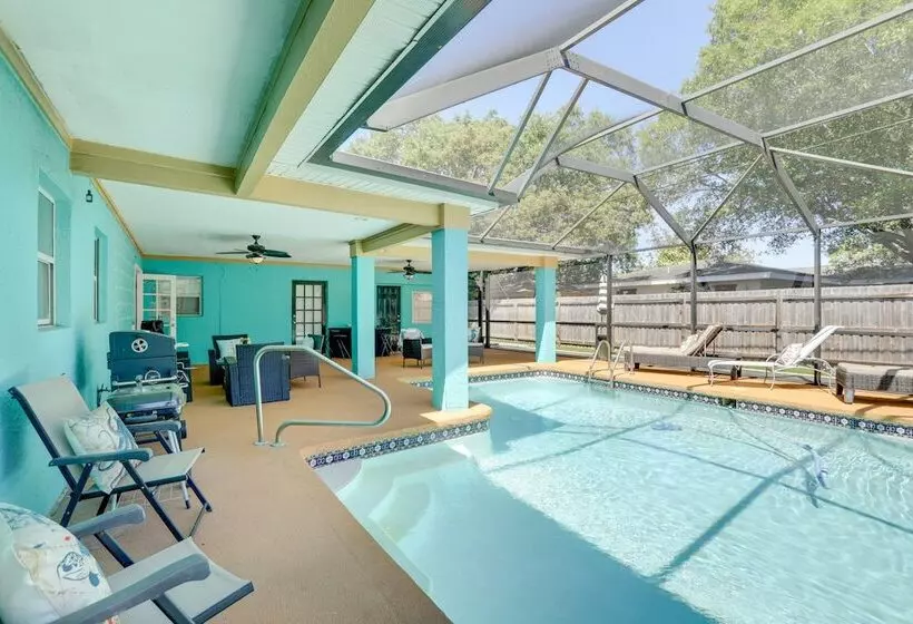 Colorful Coastal Home W/ Pool, 6 Mi To Beach!