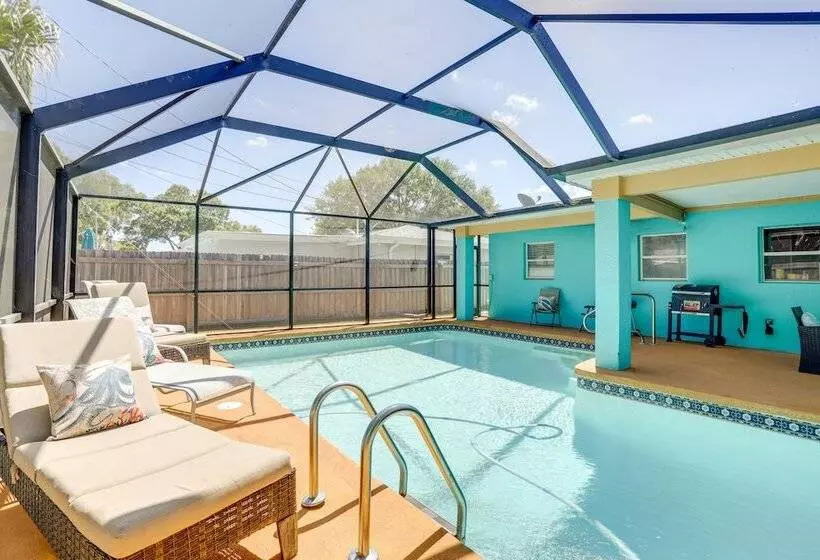 Colorful Coastal Home W/ Pool, 6 Mi To Beach!