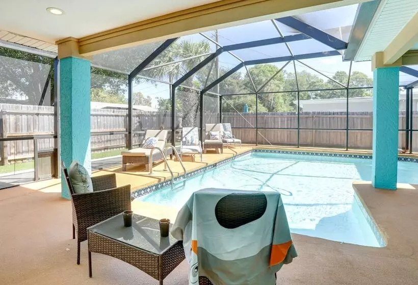 Colorful Coastal Home W/ Pool, 6 Mi To Beach!