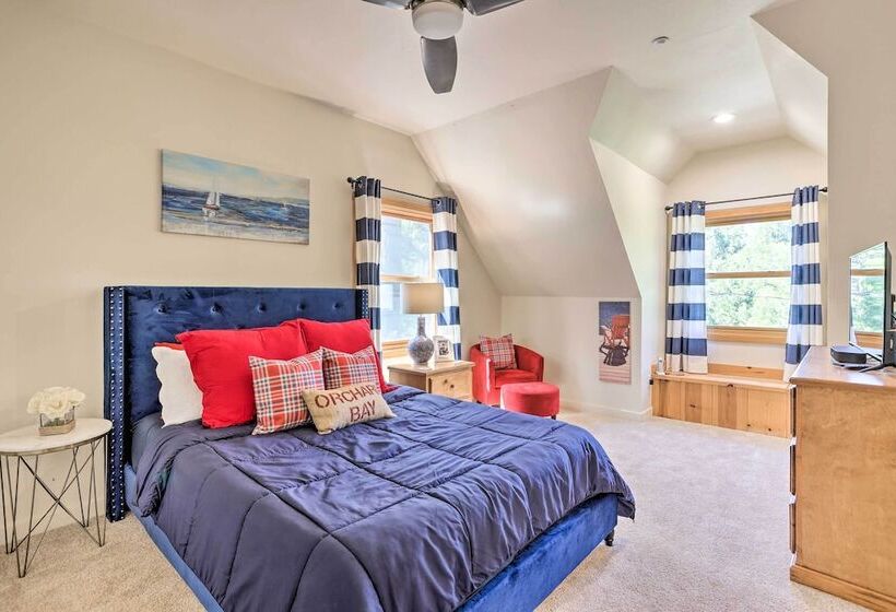 Steps To Lake: Cabin W/ Deck In Lake Arrowhead