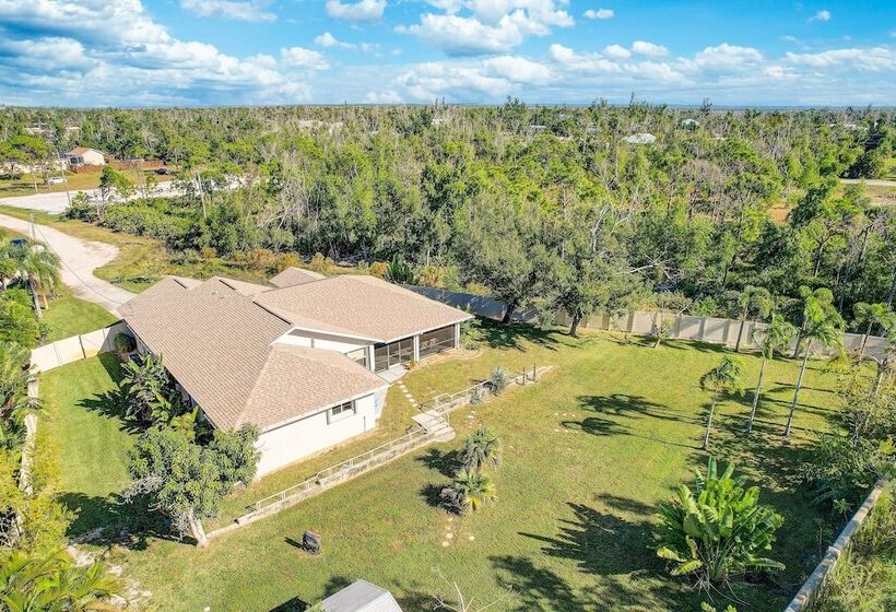 Game Room & Deck: Spacious Home In St James City