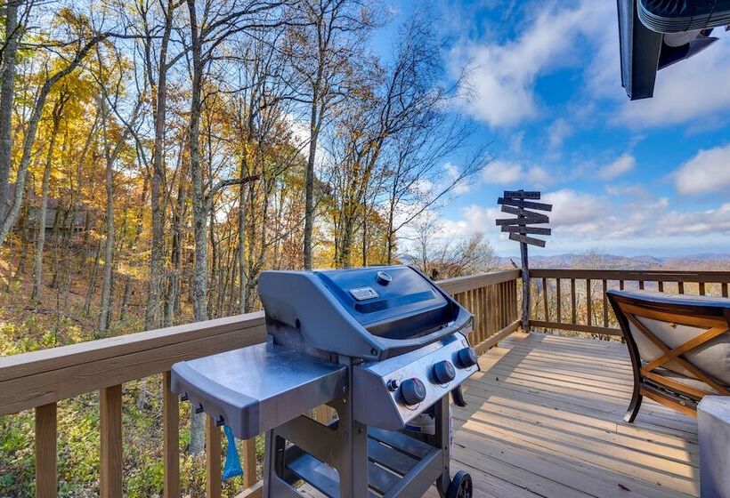 Wolf Laurel Resort Home W/ Long Range Views!