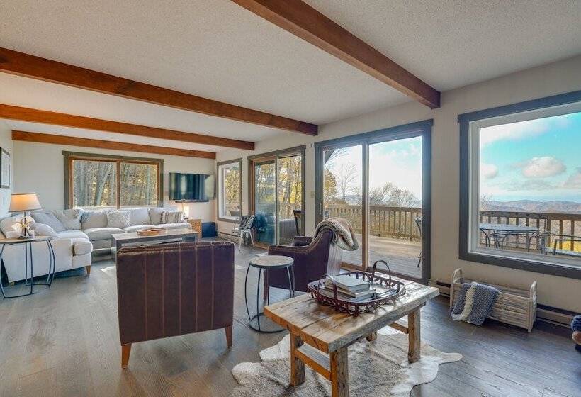 Wolf Laurel Resort Home W/ Long Range Views!