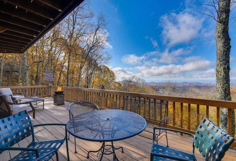 Wolf Laurel Resort Home W/ Long Range Views!