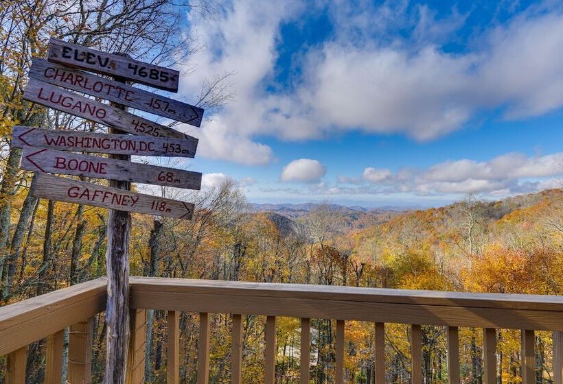 Wolf Laurel Resort Home W/ Long Range Views!
