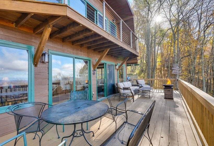 Wolf Laurel Resort Home W/ Long Range Views!