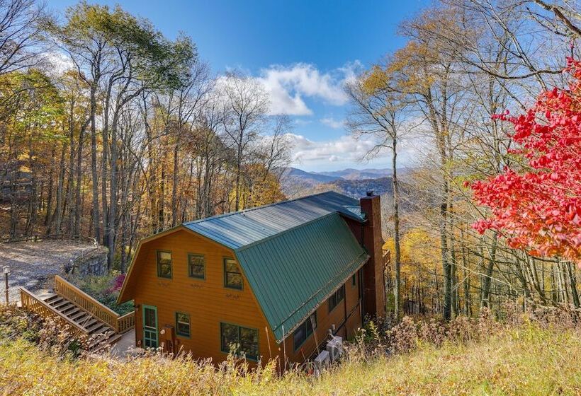 Wolf Laurel Resort Home W/ Long Range Views!
