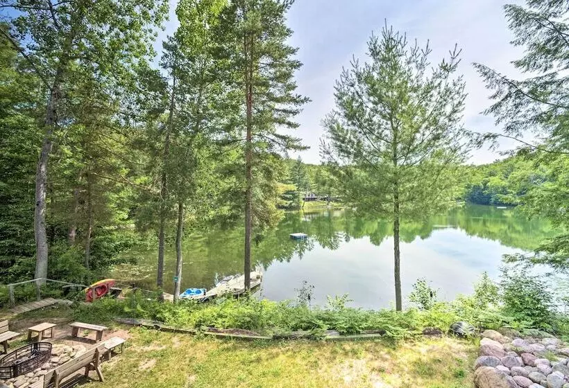 Adirondack Cabin On Private Lake Near Glenfield!