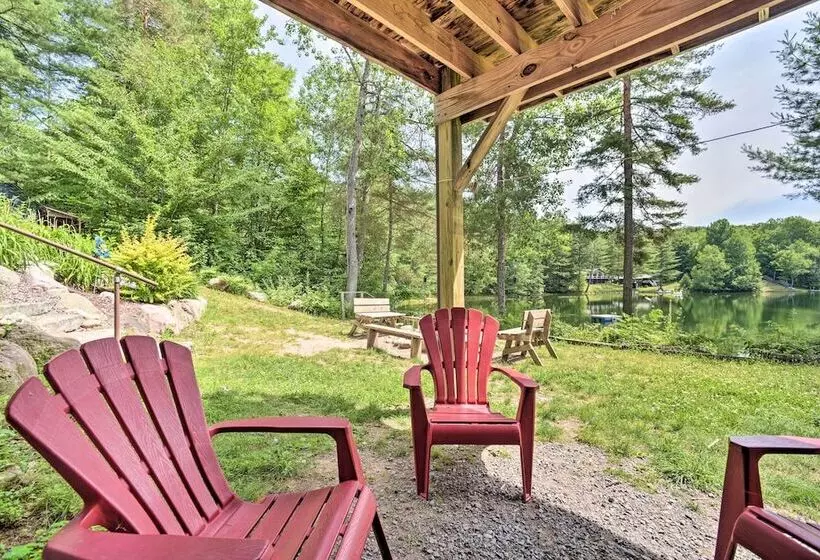 Adirondack Cabin On Private Lake Near Glenfield!