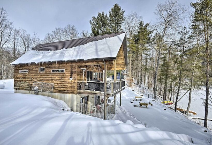 Adirondack Cabin On Private Lake Near Glenfield!