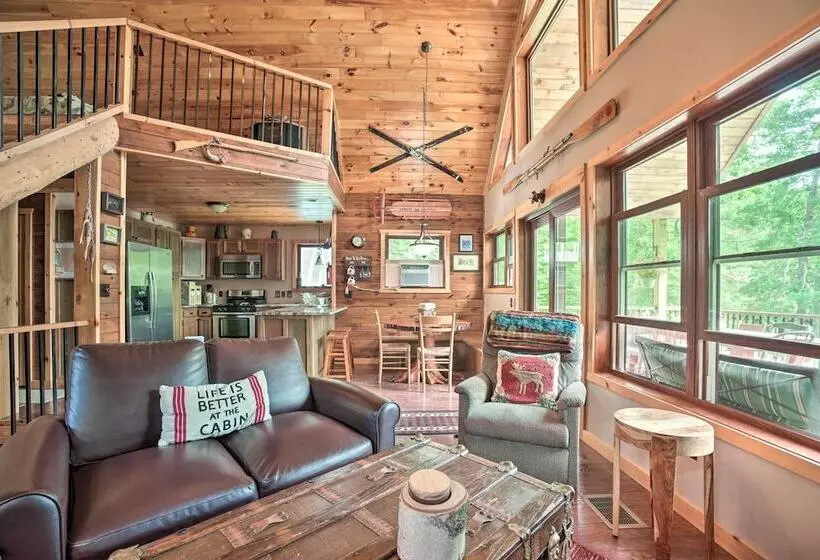 Adirondack Cabin On Private Lake Near Glenfield!