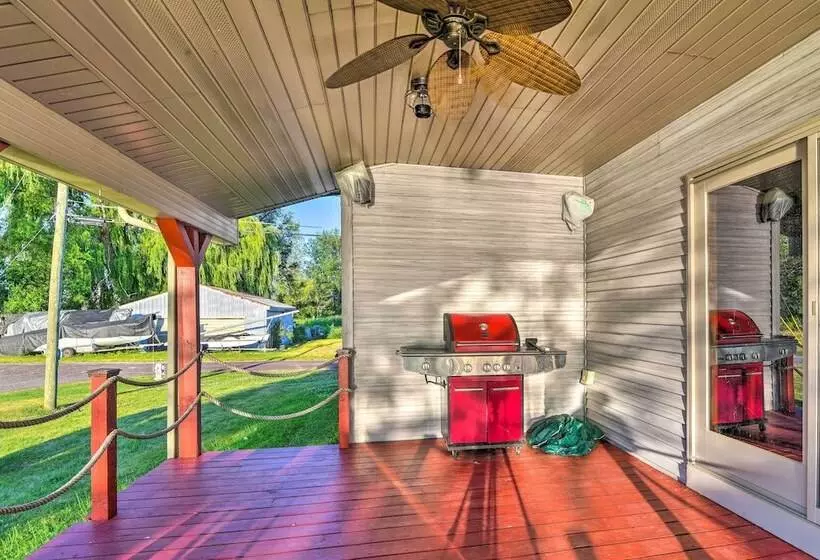 Waterfront Saginaw Bay Retreat W/ Grill & Yard!