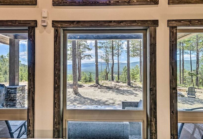 Custom Angel Fire Home: Views, Hot Tub & Fire Pit!