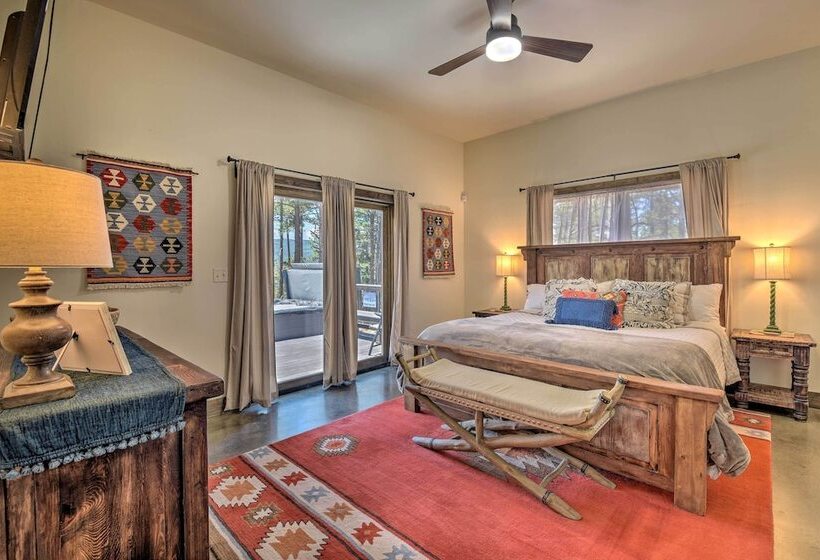 Custom Angel Fire Home: Views, Hot Tub & Fire Pit!