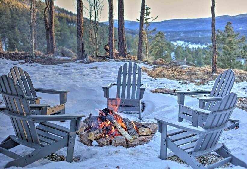 Custom Angel Fire Home: Views, Hot Tub & Fire Pit!