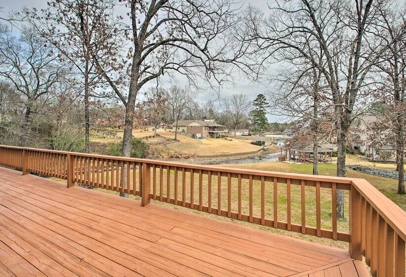 Lakefront Hot Springs Home W/ Deck & Boat Dock