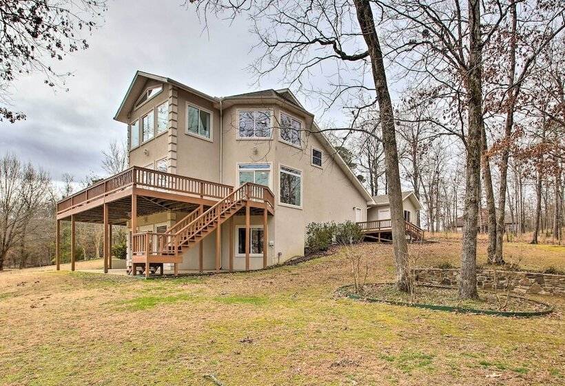 Lakefront Hot Springs Home W/ Deck & Boat Dock