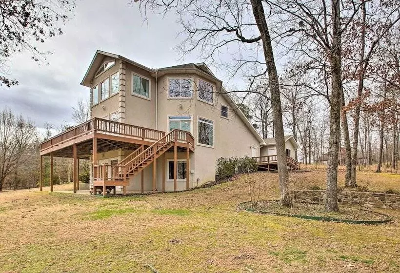 Lakefront Hot Springs Home W/ Deck & Boat Dock