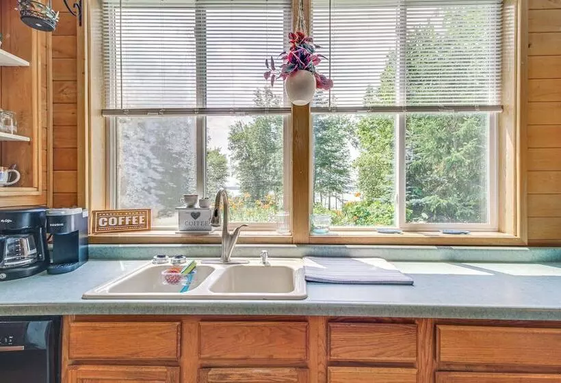 Quiet Lakefront Grand Rapids Cabin On 5 Acres