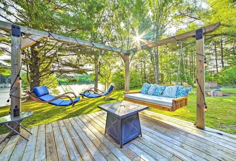 Riverfront Home W/ Dock ~ 6 Mi To Cheboygan!