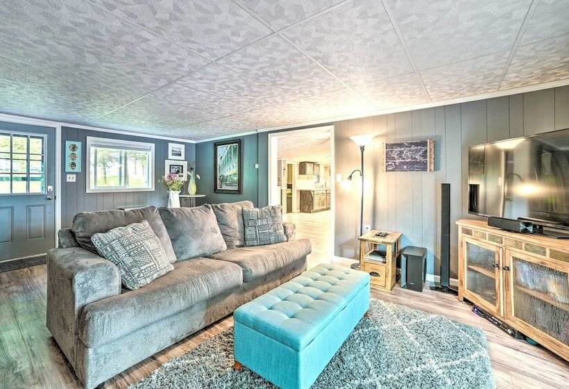 Riverfront Home W/ Dock ~ 6 Mi To Cheboygan!