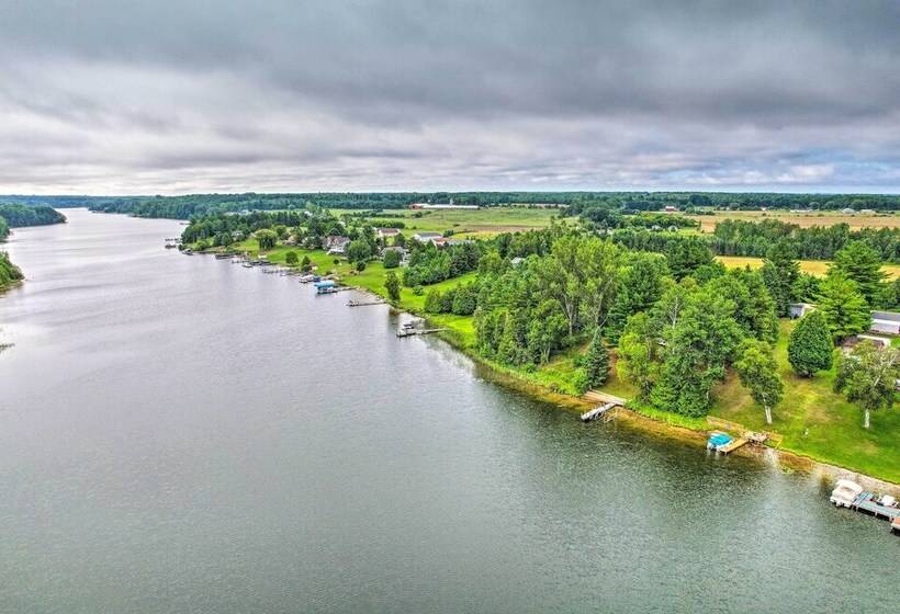 Riverfront Home W/ Dock ~ 6 Mi To Cheboygan!