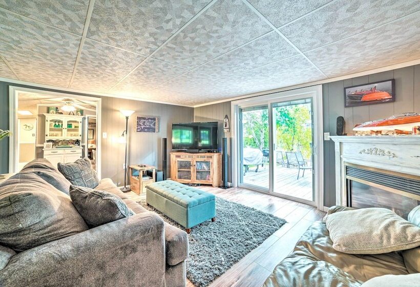 Riverfront Home W/ Dock ~ 6 Mi To Cheboygan!