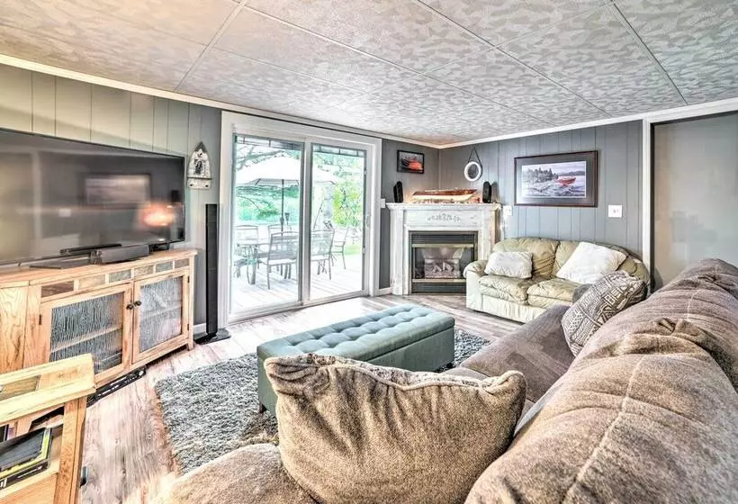 Riverfront Home W/ Dock ~ 6 Mi To Cheboygan!