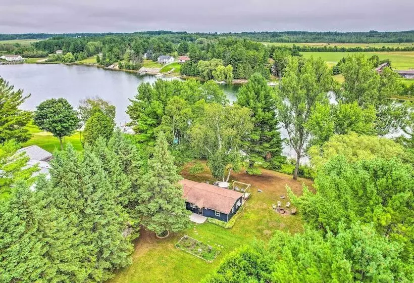 Riverfront Home W/ Dock ~ 6 Mi To Cheboygan!