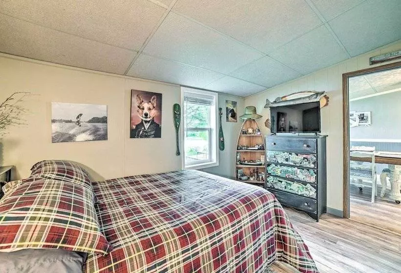 Riverfront Home W/ Dock ~ 6 Mi To Cheboygan!