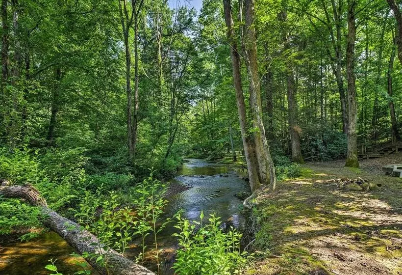 Tellico Plains Cabin   25 Acres, Backyard Creek!