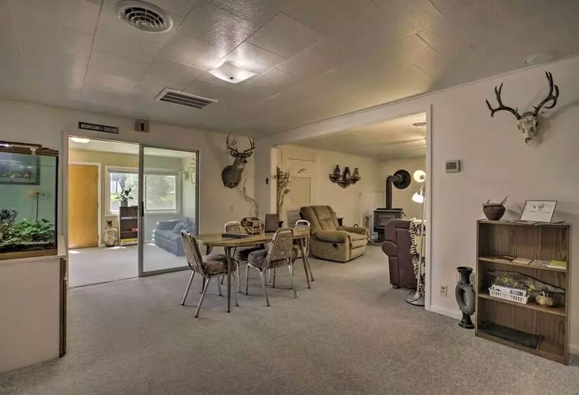 Walkable Ten Sleep House W/ Patio & Sunroom!